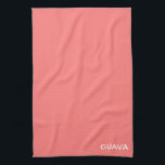 Guava pink colour name kitchen towel<br><div class="desc">Guava pink colour name</div>