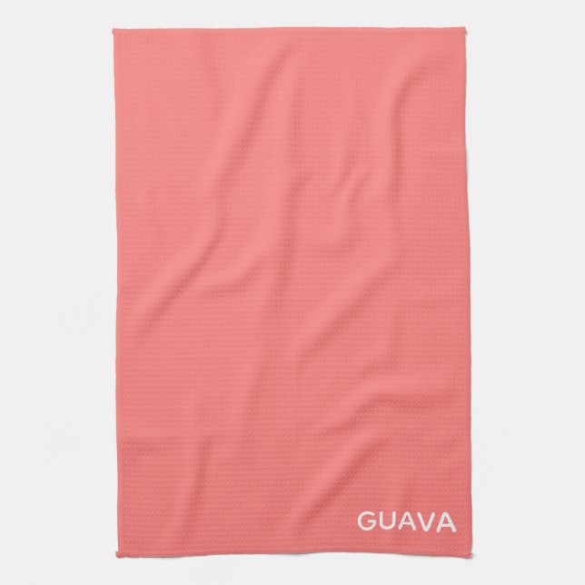 Guava pink colour name kitchen towel (Vertical)