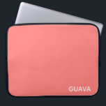 Guava pink colour name laptop sleeve<br><div class="desc">The warm pink of guava fruit.</div>