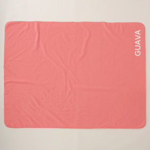 Guava pink colour name sherpa blanket