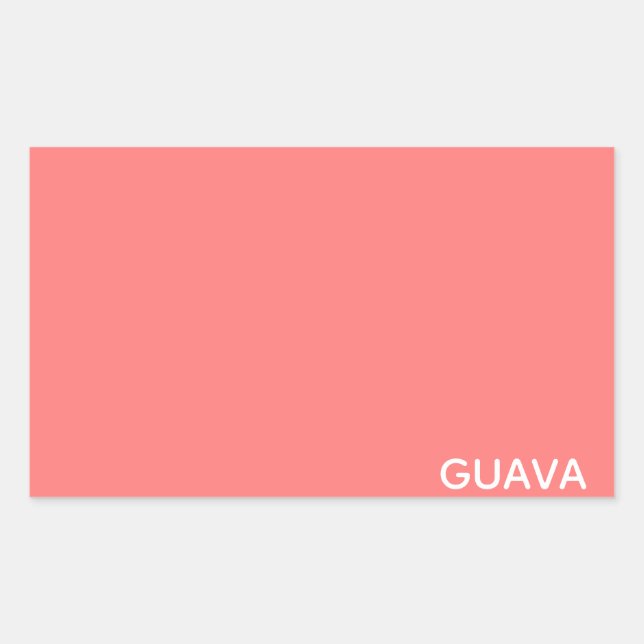 Guava pink colour name sticker (Front)