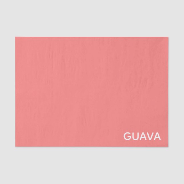 Guava pink colour name tissue paper (Front)