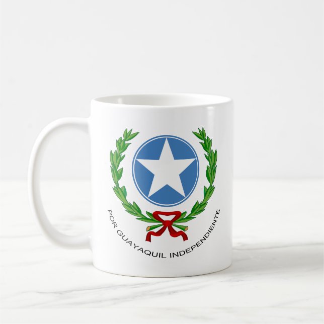 Guayaquil coat of arms, Ecuador  Coffee Mug (Left)