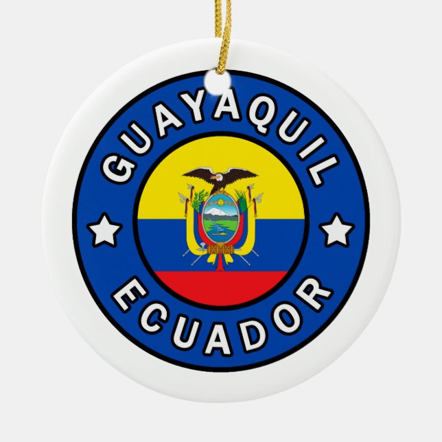 Guayaquil Ecuador Ceramic Ornament (Front)