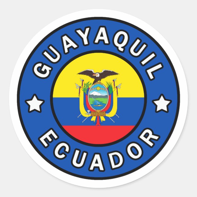 Guayaquil Ecuador Classic Round Sticker (Front)