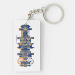 Guayaquil Skyline Keychain