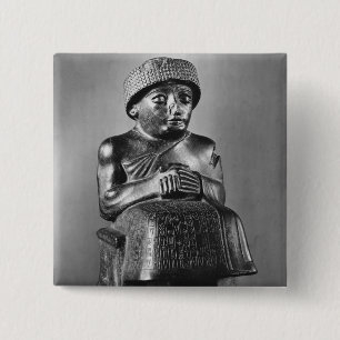 Gudea, Prince of Lagash 2 Inch Square Button