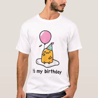 Gudetama "C'est mon anniversaire" T-shirt Tee - sh
