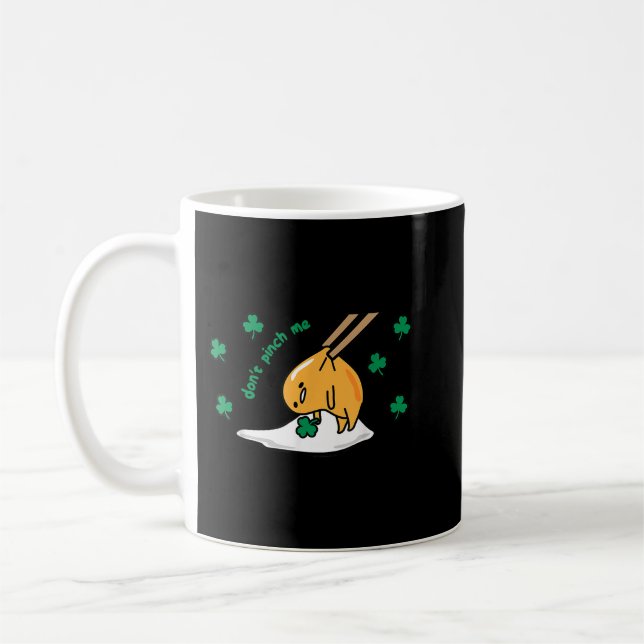 Gudetama Don't Pinch Me Saint Patrick's Day  Coffee Mug (Left)