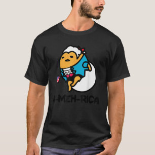 Gudetama the Lazy Egg USA Patriotic America Foundi T-Shirt