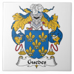 Guedes Family Crest Tile<br><div class="desc">Guedes Coat of Arms</div>