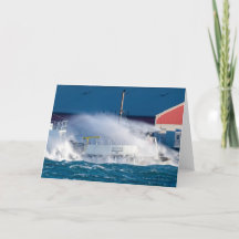Guemes Ferry Wave Guemes Island Thank You Card