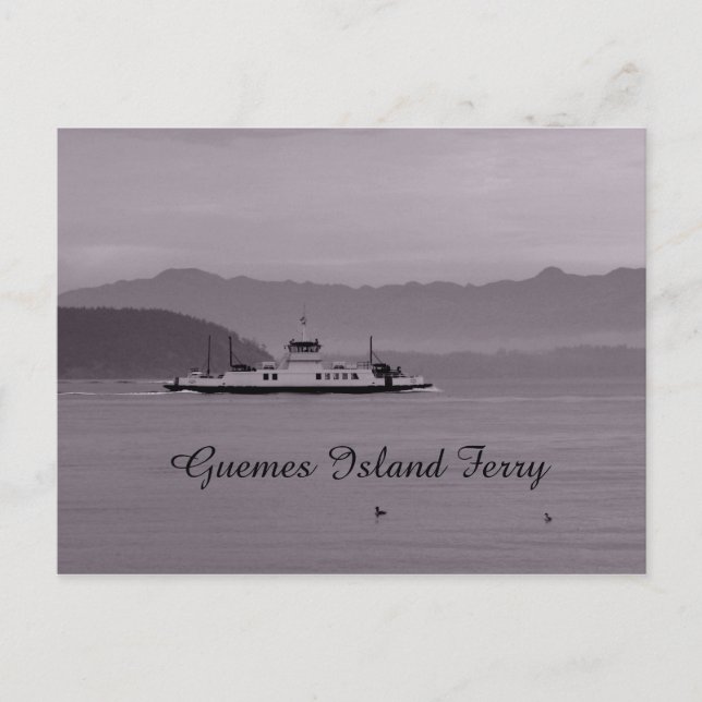 Guemes Island Ferry Postcard (Front)