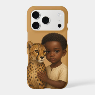 Guépard et garçon : lien de la vie sauvage et inno