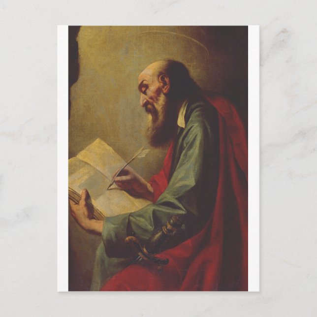 Guercino Saint Paul the Apostle Fine Art Postcard (Front)