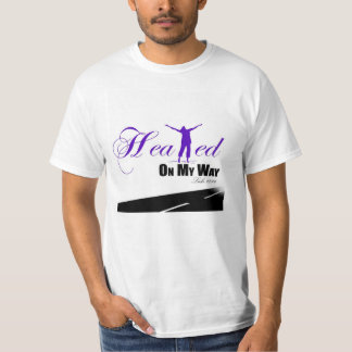 Guéri sur mon T-shirt pourpre/blanc de manière