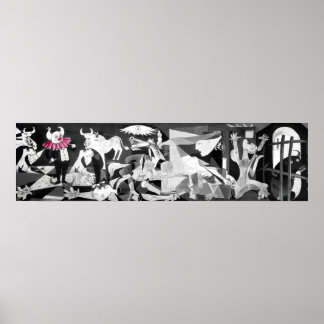 Guernica except there's a Clown Poster