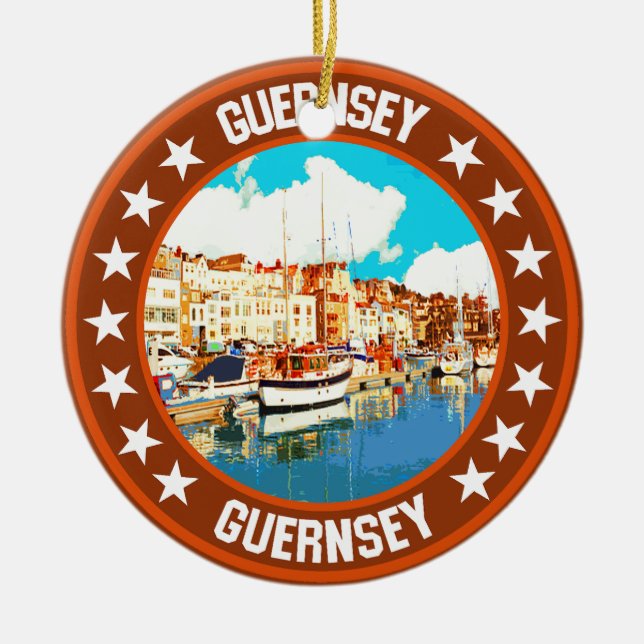 Guernsey                                           ceramic ornament (Front)