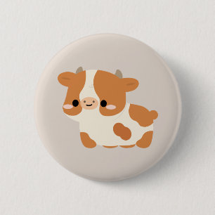 Guernsey Cow 2 Inch Round Button