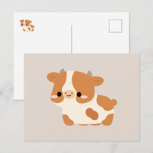 Guernsey Cow Holiday Postcard