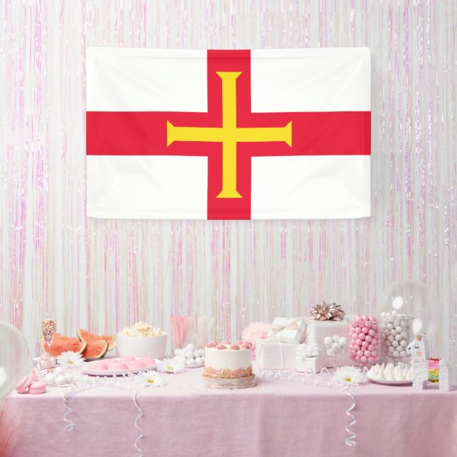 Guernsey flag banner (Party)