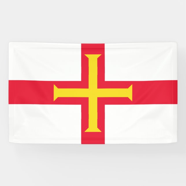 Guernsey flag Banner (Horizontal)