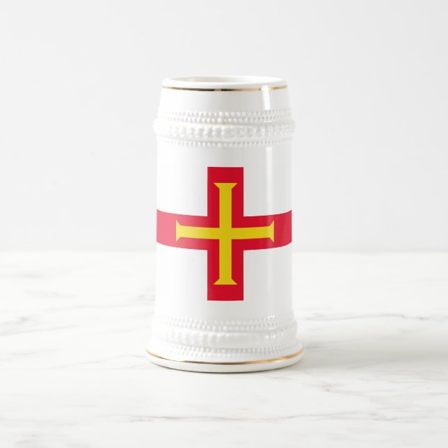 Guernsey Flag Beer Stein (Center)