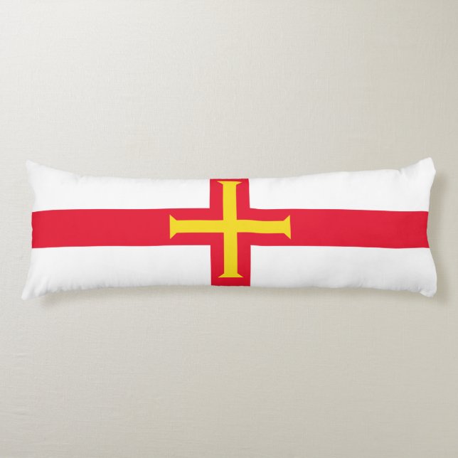 Guernsey Flag Body Pillow (Front)