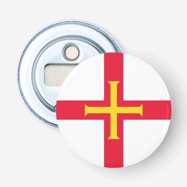 Guernsey Flag Bottle Opener (Front)