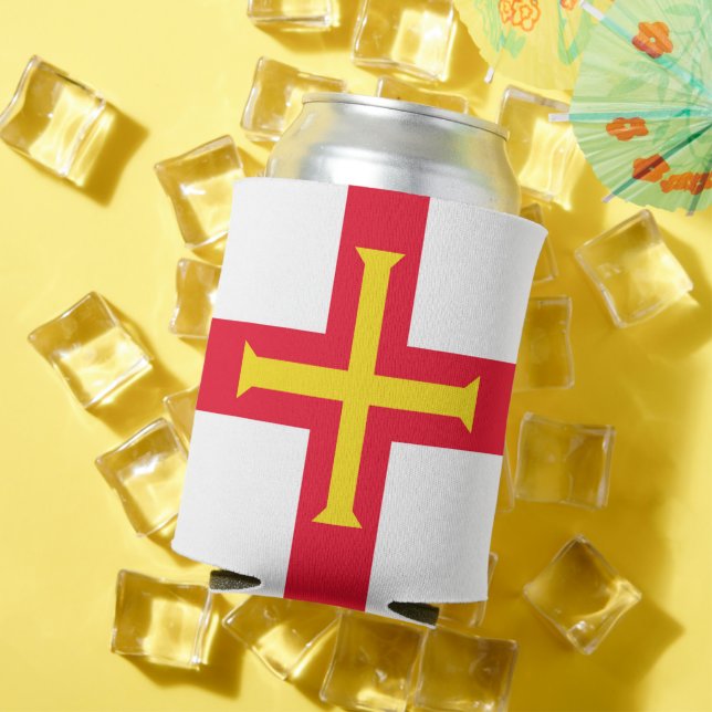 Guernsey flag can cooler (In Situ Summer)