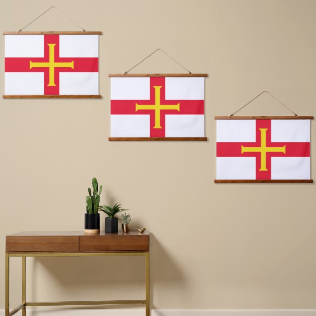 Guernsey flag hanging tapestry (Asymmetrical)