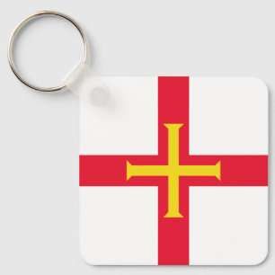 Guernsey Flag Keychain