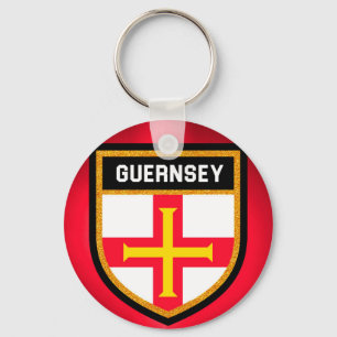 Guernsey Flag Keychain