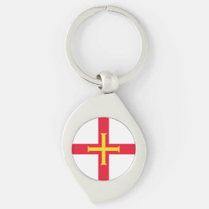 Guernsey Flag Keychain