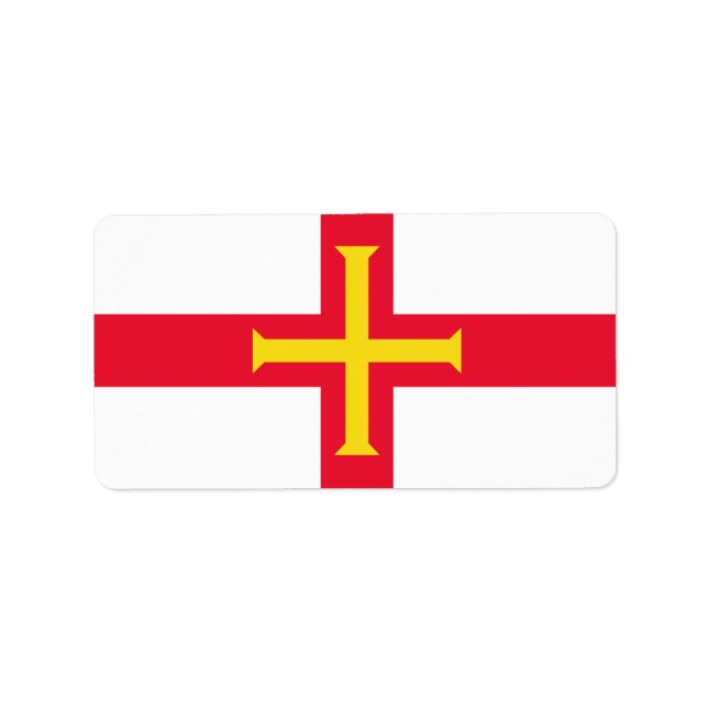 Guernsey flag label (Front)