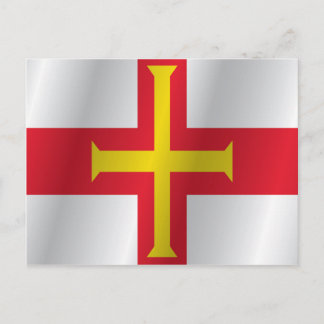Guernsey flag postcard