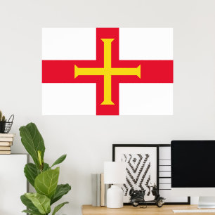 Guernsey flag poster