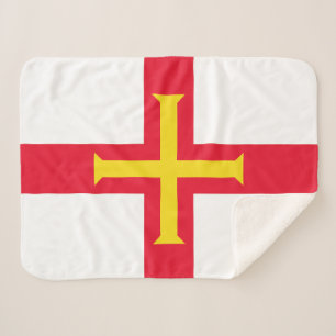 Guernsey Flag Sherpa Blanket
