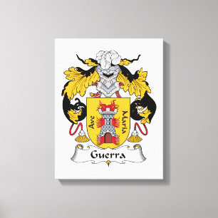 Guerra Family Crest Canvas Print