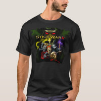 Guerre 2 de bâton - T-shirt de noir d'empire