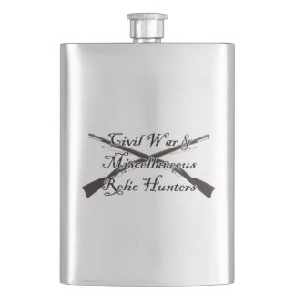 guerre civile et flacon divers de chasseurs de