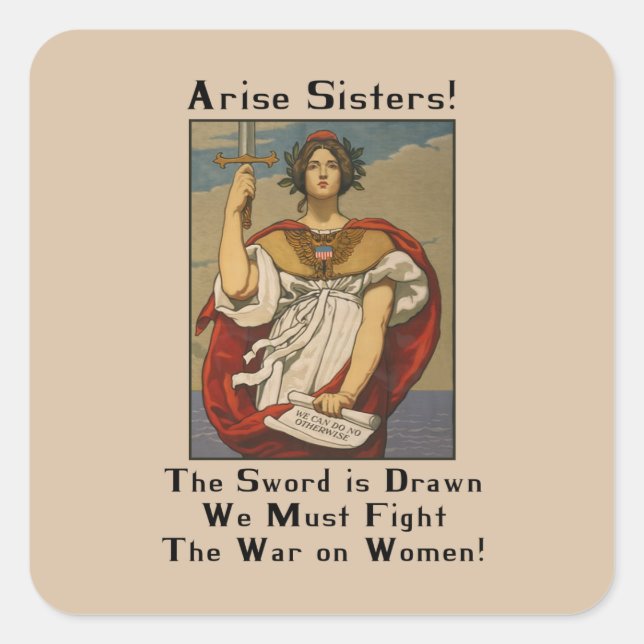 Guerre contre les femmes Stickers de protestation  (Devant)