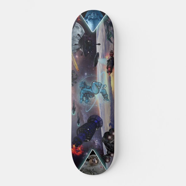 GUERRES SPATIALES SKATEBOARD ALIEN INVASION (Recto)