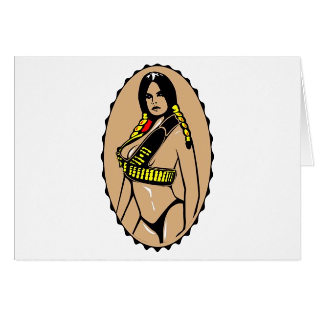 Guerrier de Femal d'Indien (Devant horizontal)