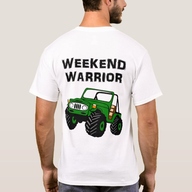 Guerrier de week-end outre de T-shirt de route (Dos)