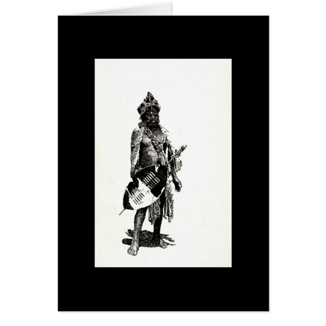Guerrier de zoulou en noir et blanc par Vicci Lee (Devant)