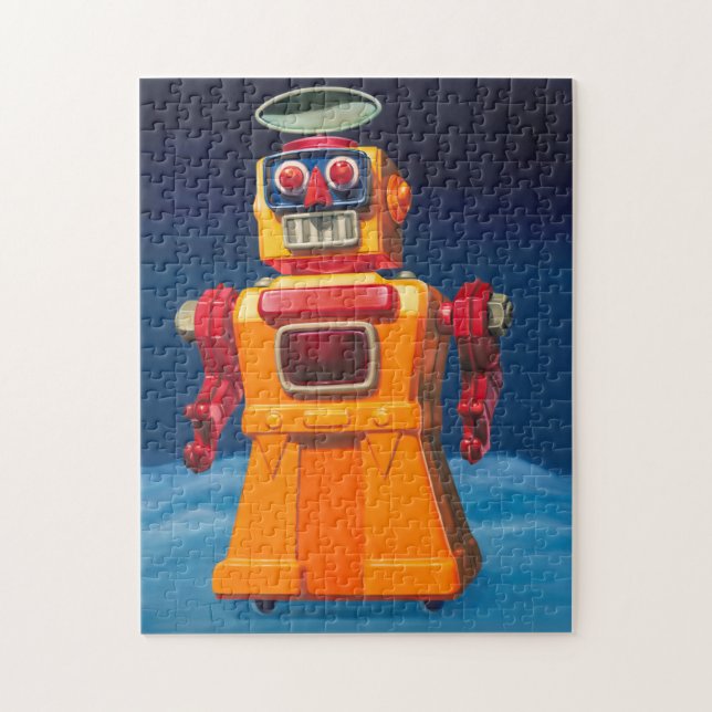"Guerrier puissant" puzzle 11" de robot x14" (252 (Vertical)
