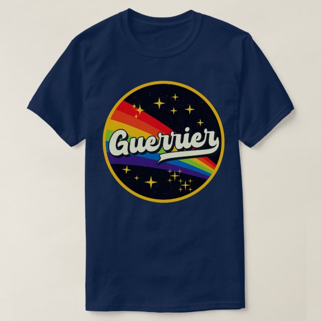 Guerrier Rainbow In Space Vintage Style T-Shirt (Design Front)