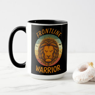 Guerrier urbain Lion jaune Frontline Guerrier Mug