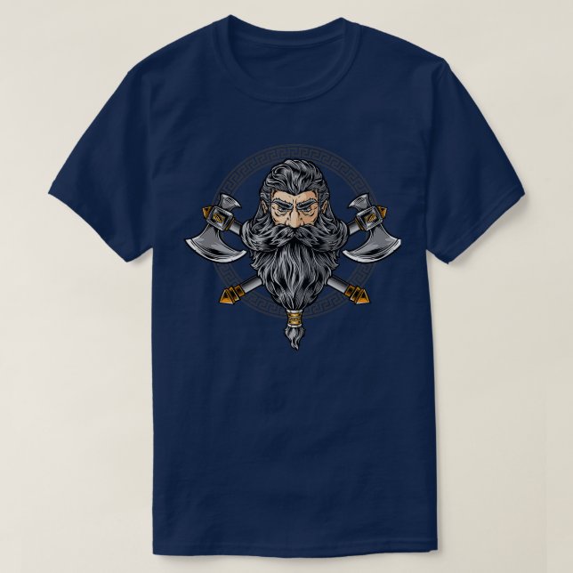 Guerrier viking avec ax Classic TShirt (Design devant)